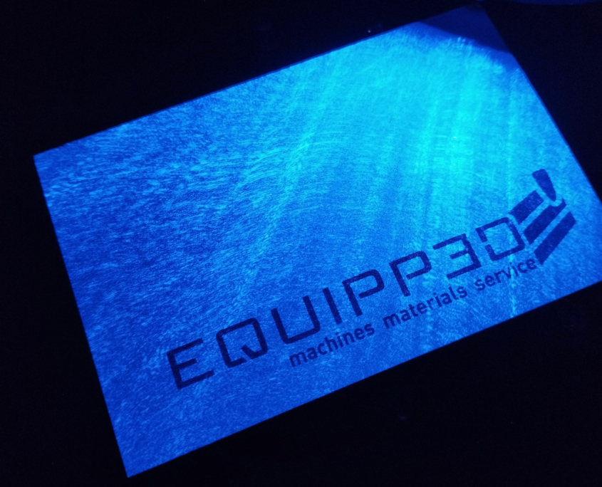 Logo auf Visitenkarte von Equipp3d GmbH - 3D Drucker und Materialen